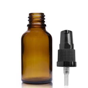 25ml Amber dropper bottle w lp