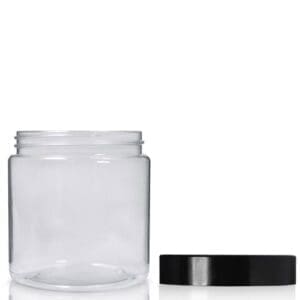 300ml Clear Screw Top Jar with lid