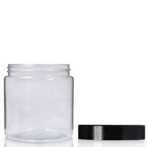 300ml Clear Screw Top Jar with lid