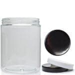 300ml Clear Plastic Jar With Plastic Lid