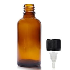 30ml Amber Glass Dropper Bottle & CRC Dropper Cap