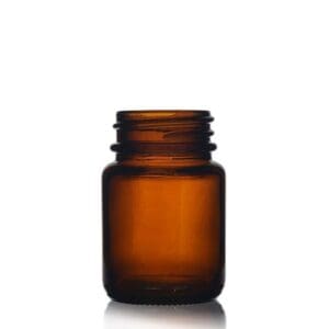 30ml Amber Glass Pill Jar
