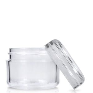 30ml Clear Plastic Cosmetic Jar With Lid