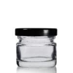 30ml Mini Jam Jar w Black Lid
