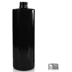 500ml Black Plastic Bottle With Metal Cap