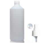 500ml HDPE Bottle In Natural Plastic With An Atomiser Spray Cap