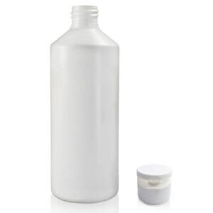 500ml HDPE Plastic Bottle With A Flip-Top Cap