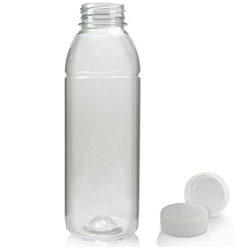 500ml Plastic juice bottle w nat cap