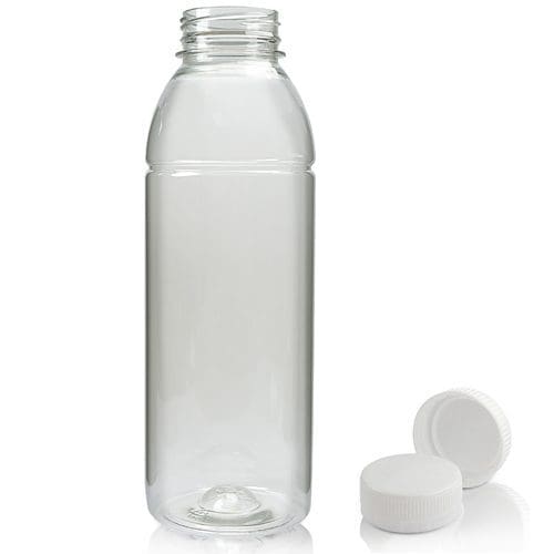 500ml Plastic juice bottle w white cap