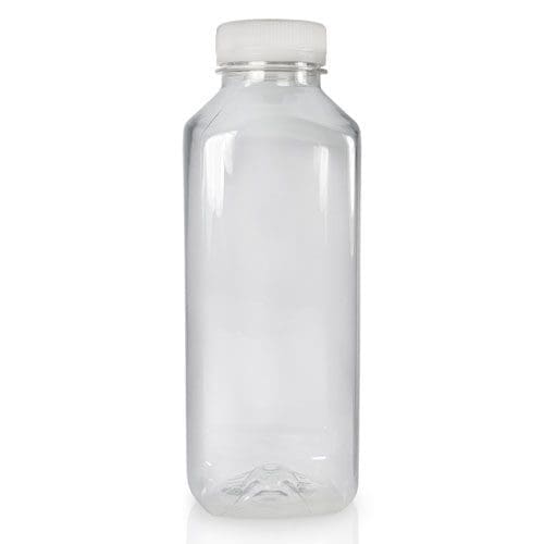 500ml Plastic Square Juice Bottle With Cap