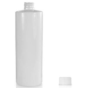 500ml White PET Plastic Bottle & Plastic Screw Cap