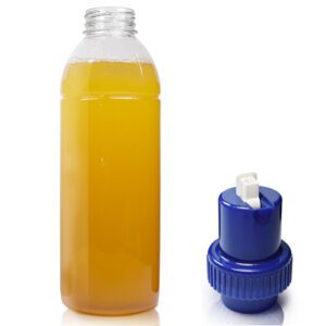 500ml Clear Plastic Juice Bottle (38mm neck)