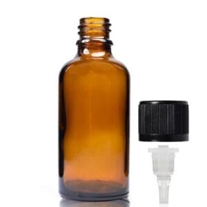 50ml Amber Dropper Bottle With Child Resistant dropper cap