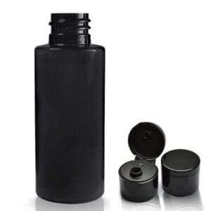 50ml Black Bottle With Flip Top Cap