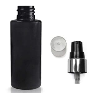 50ml Black Plastic Lotion Bottle