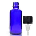 50ml Blue Glass Dropper Bottle & Child Resistant Dropper