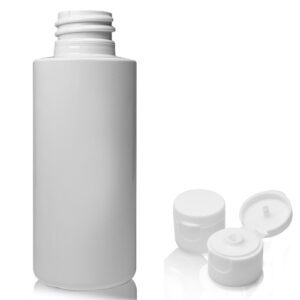 50ml White PET Plastic Bottle With Flip Top Cap