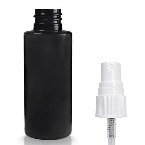 50ml black bottle with spray