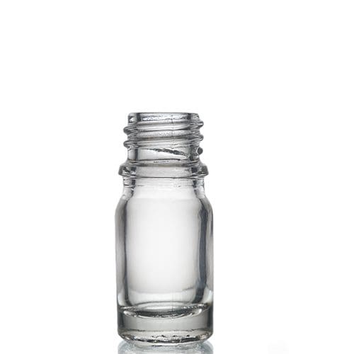 5ml Clear Glass Dropper Bottle w No Cap