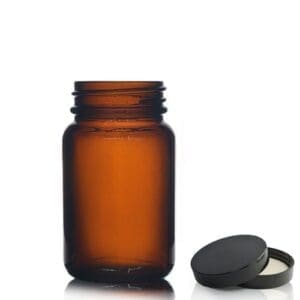60ml Amber Pharmapac Jar w lid