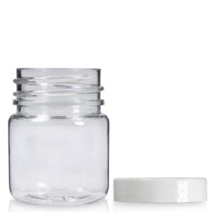 65ml plastic jar with lid