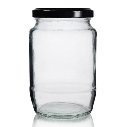 2lb Clear Glass Food Jar & Twist-Off Lid