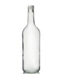Clear Glass Soda Bottle