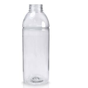 Clear Plastic Juice Bottle