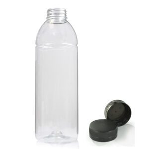 750ml clear plastic juice bottle with screw cap