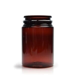 75ml Amber Plastic Pill Jar