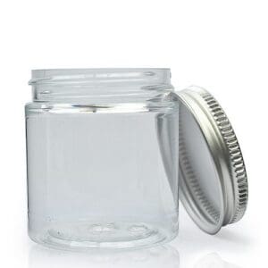 75ml Small Plastic Jar With Aluminium Lid