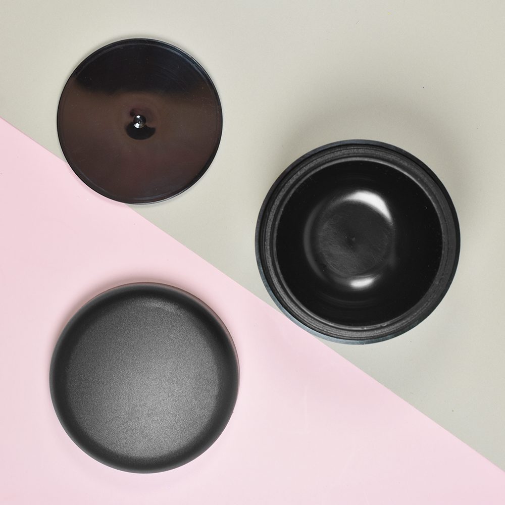 150ml Arese Black Cosmetic Jar With Shive And Lid - Image 2