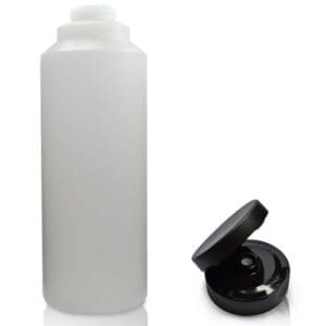 1000ml HDPE Plastic Sauce Bottle With Cap