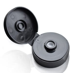 38mm Frosted Black Flip-Top Cap (10mm)