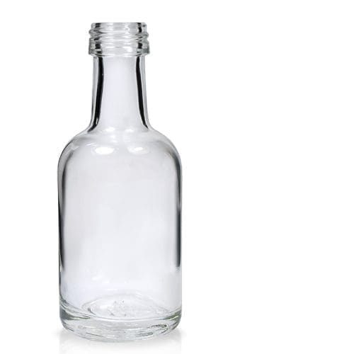 50ml 'Derby' Miniature Glass Bottle - Ampulla Ltd - 0161 367 1414