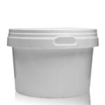 500ml Pot Made From White Plastic With A Lid
