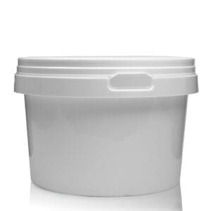 500ml Pot Made From White Plastic With A Lid