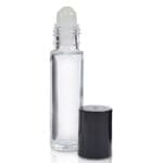 10ml Roller Ball Bottle With Black Cap
