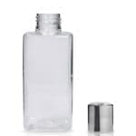 Square Plastic Bottle With Disc-Top Cap