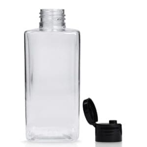 200ml Square Plastic Bottle With Disc-Top Cap