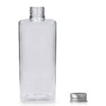 300ml Square Plastic Bottle With Metal Cap