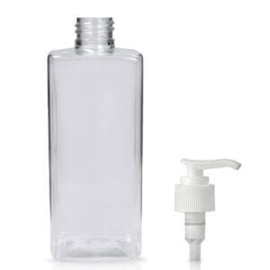300ml Square Plastic Lotion Bottle