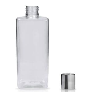 Square Plastic Bottle With Disc-Top Cap