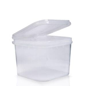 350ml Plastic Food Pot With Hinged Lid