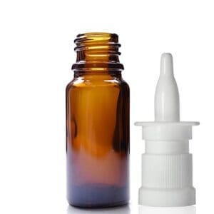 10ml Amber Glass Bottle With Nasal Spray