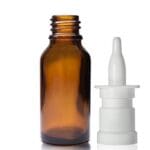 20ml Amber Glass Bottle With Nasal Spray
