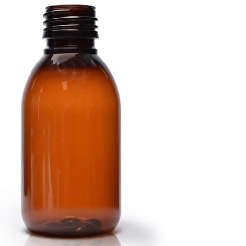 125ml amber plastic Sirop bottle