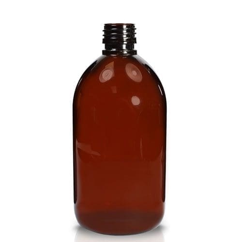 500ml Amber PET Plastic Sirop Bottles Wholesale - Ampulla Packaging