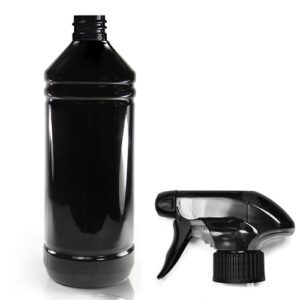 1000ml Black Plastic Trigger Bottle
