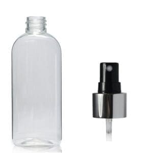 250ml Clear PET Oval Bottle With Spray